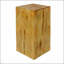 Table de bout en bois à colonnade carrée MGO, H27,75, polyvalente pour une utilisation intérieure et extérieure, avec finition vieillie-622019893