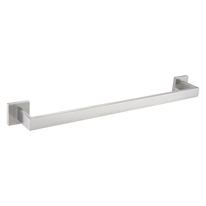 2-Piece Bath Hardware Set Wall Mounted Bathroom Accessories Set With Toilet Paper Holder And Towel Bar In Brushed Nickel