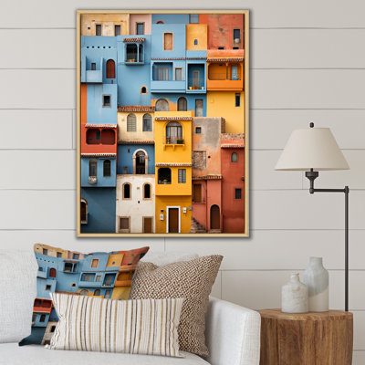 Lazer Colorful Mexico Colorful Casas This I - reproduction