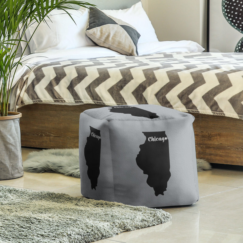 Repose-pieds Chicago Sports, Gris