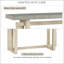 Console contemporaine avec plateau en bois
