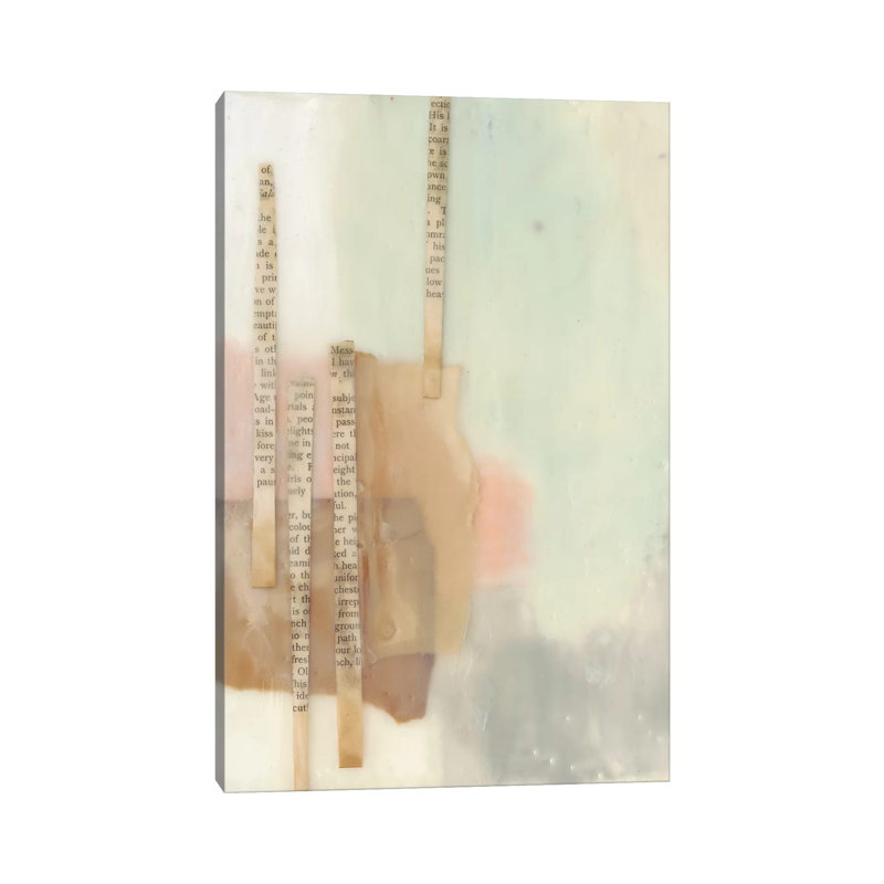 In Line II by Jennifer Goldberger - Wrapped Canvas Painting, 20.32 cm H x 30.48 cm W