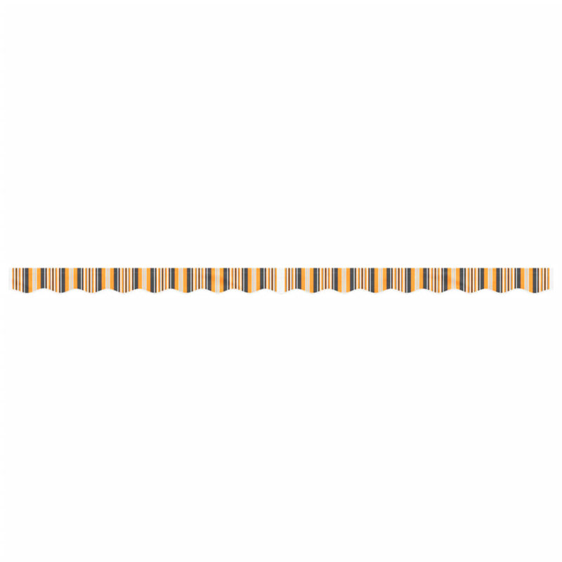 VidaXL Polyester Cover Retractable Fabric Replacement, 380cm W x 20cm D, Striped, Grey