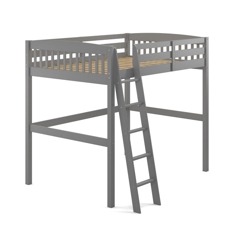 Lit mezzanine double Jahliah Kids, Gris