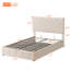 Lit plateforme tapissier avec système de rangement hydraulique-522010988-522010987