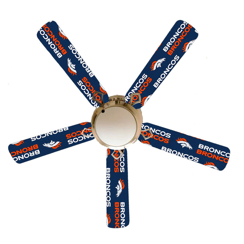 52'' Ceiling Fan with Light Kit, Denver Broncos