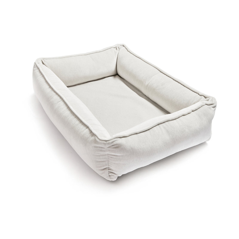 Polyester Dog Sofa, Oyster, Medium (36" W x 14" D x 9" H)
