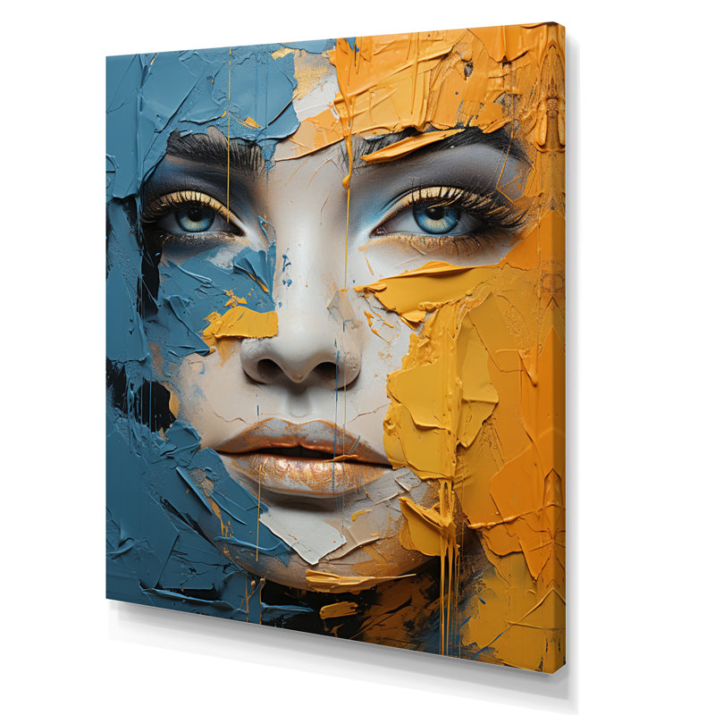 Collage Explorations III, H 32 po x l 16 po x P 1 po, Toile tendue