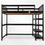 Lit mezzanine avec bureau intégré et tablettes-113752952-113752953