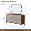 Houston Sideboard With Mirror - Walnut