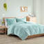Édredon pour lit simple / simple TG - Fourrure à poils longs bleue, envers en fourrure longue TG-121233856