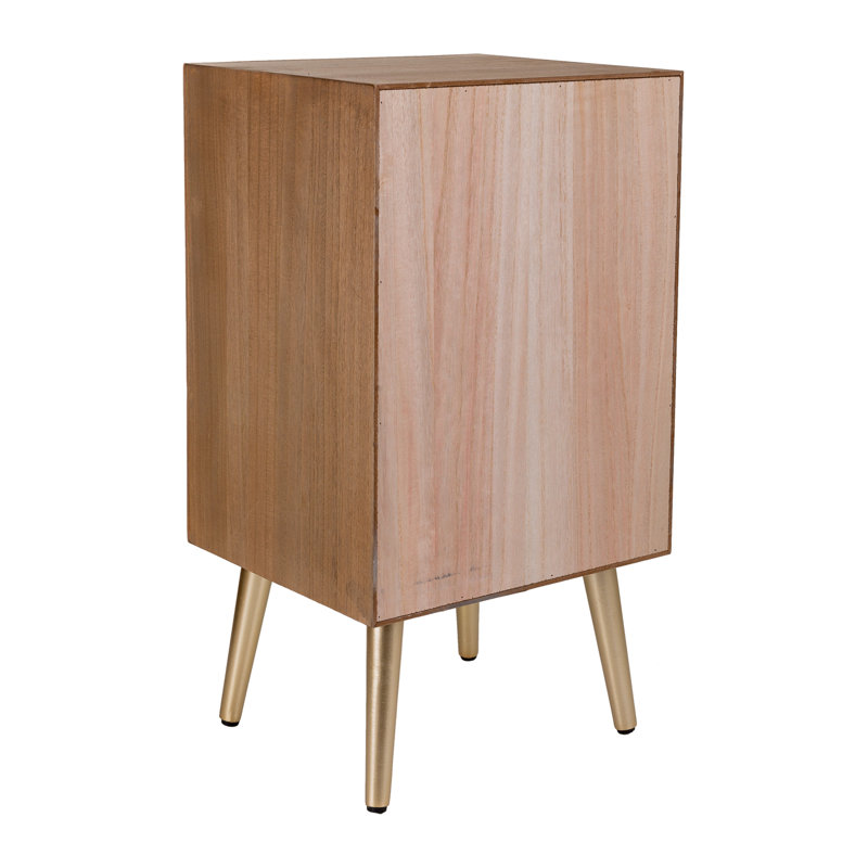 Boswick 40cm W Solid + Manufactured Wood Bedside Table