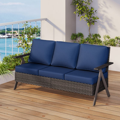 Polyethylene (PE) Wicker Outdoor Patio Sofa