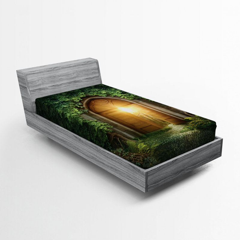 Fantasy Microfiber Fitted Sheet, Twin Fitted Sheet