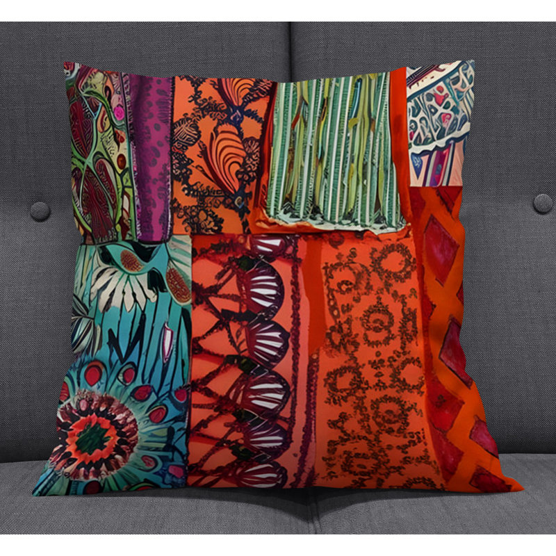 Coussin décoratif, H 20 po x l 20 po, Polyester