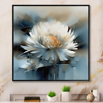 Impression artistique sur toile Khateb chrysanthème
