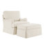 Fauteuil demi-tonneau pivotant avec repose-pieds 32,7 po-106913404