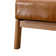 Azmi 26" Wide Vegan Leather Upholstered Accent Chair With One Pillow