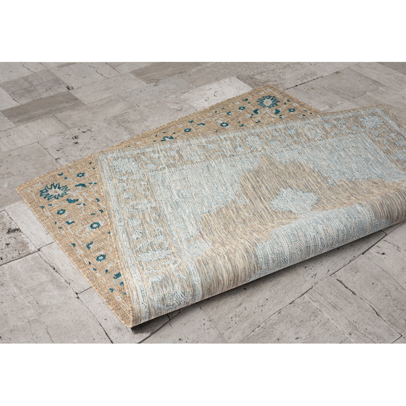 Kiarrah Flatweave Oriental Indoor Rug, Rectangle 5' x 6'11"