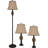 Alcott Hill Crystyle Table And Floor Lamp Set, Bronze With Light Marble