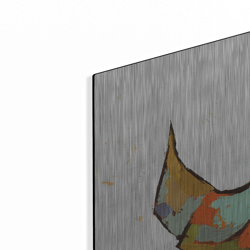 «The Strutter On White» par Phyllis Adams, H 24 po x l 24 po