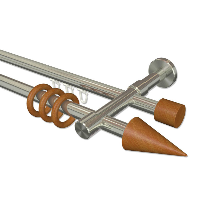 Raymon Curtain Pole Set, 5cm H x 280cm W x 15cm D