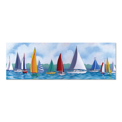 Festa della Barca a Vela by Hugh Harris - Rectangle Painting
