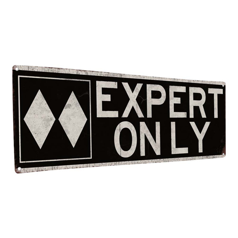 Plaque d'expert en métal