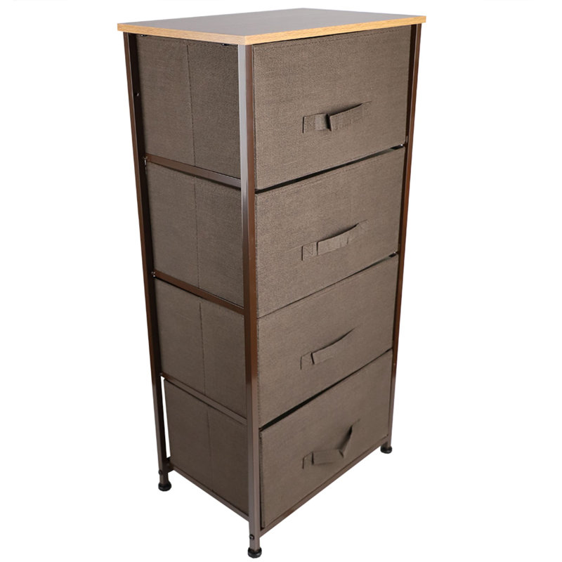 Commode de rangement 4 tiroirs , Brun