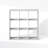 Furinno Cubic Open Back Multipurpose Clothing & Closet Storage Organizer Shelf, 9-Cube-552124374