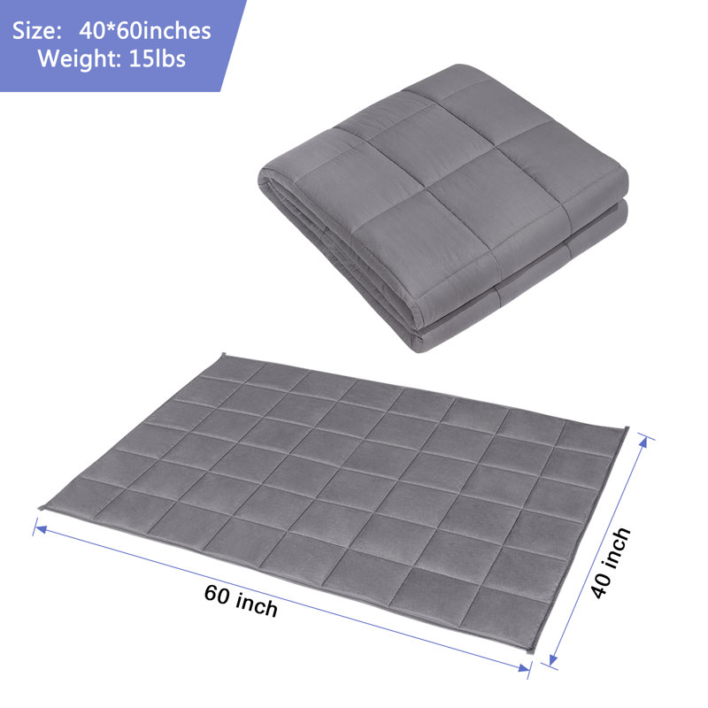 Box Stitch Heated Blanket