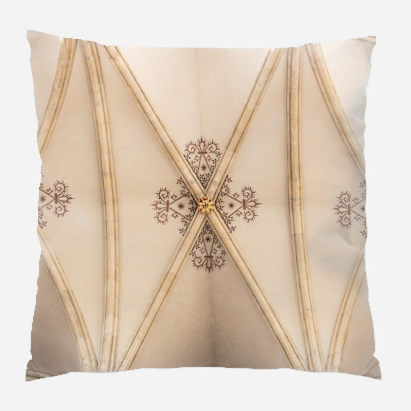 Geometric Microsuede Reversible Throw Pillow