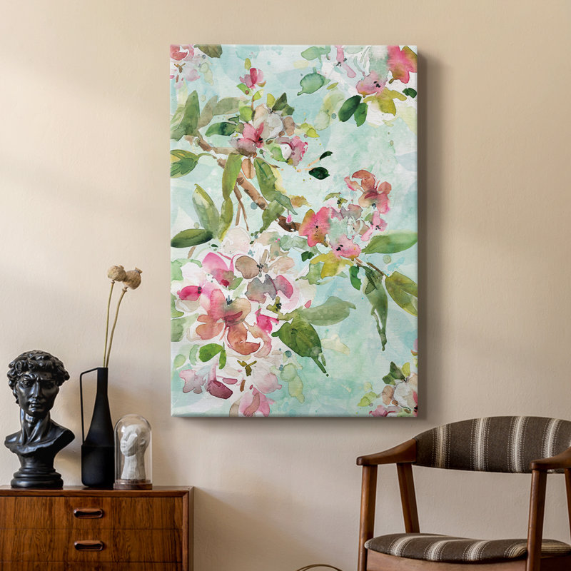 Spring Blossoms I -Custom Wrapped Gallery Cavas, 60" H x 40" W