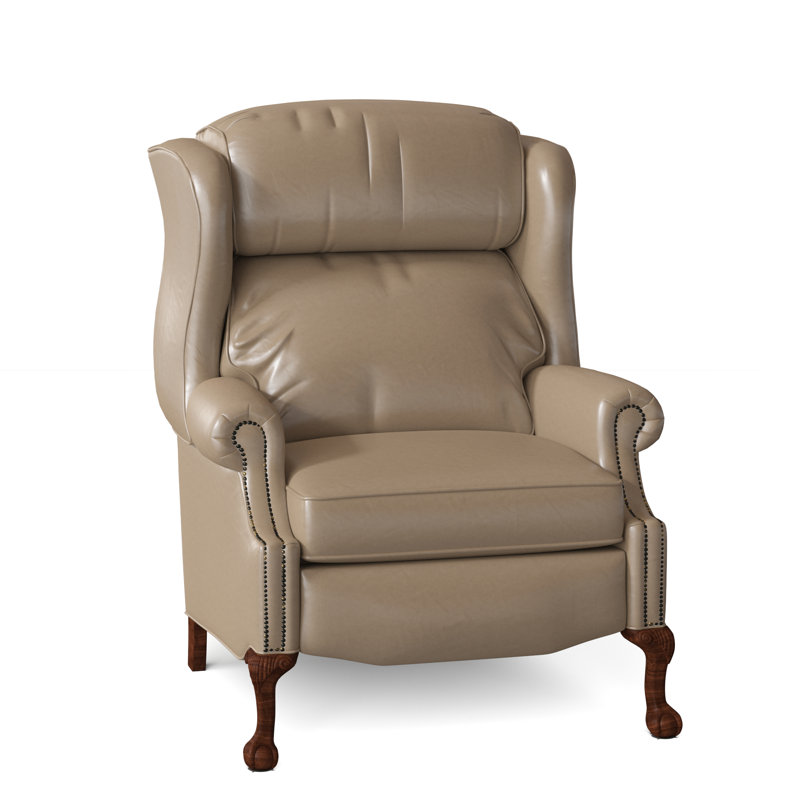 Maxwell Recliner, Outsider Raven Genuine Leather, Mahogany, Power