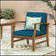 Fauteuil club en bois d'acacia confortable et élégant pour la détente-1559951651
