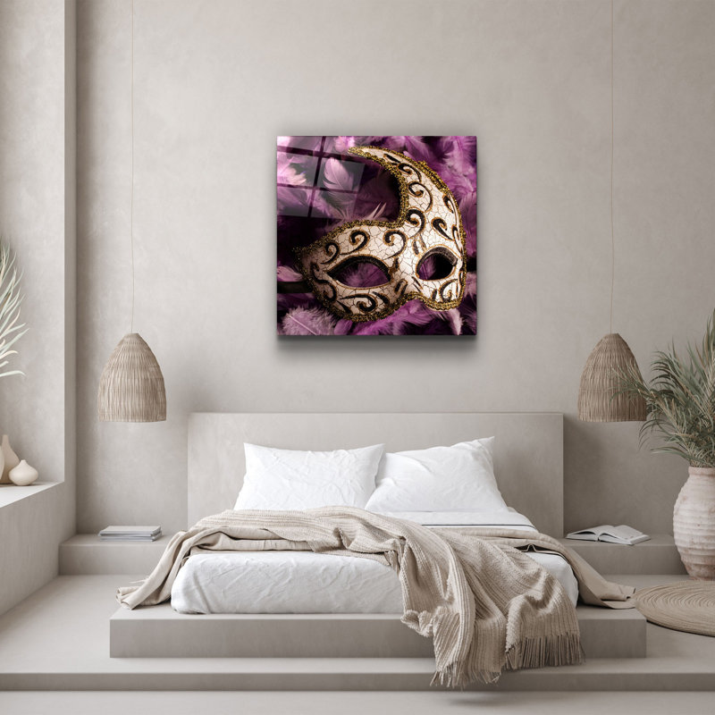 Stunning Decorative Tempered Glass Painting, 19.7 x 19.7 Inches | 100% Tempered Glass, Thickness: 0.16 Inches | UV Printing for Vibrant Colors | Perfect for Home Décor, Living Room or Office Wall Art