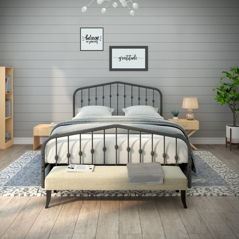 13'' Bed Frame, Full, Silver