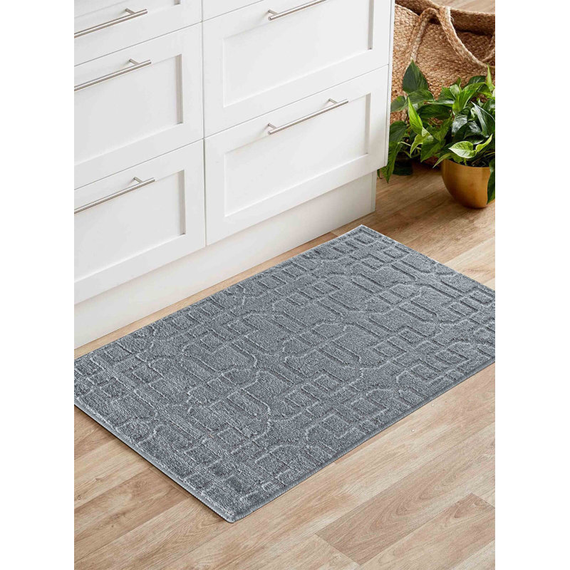 Greenlawn Non-Slip Indoor Doormat, 120cm W x 160cm L, Dark Grey