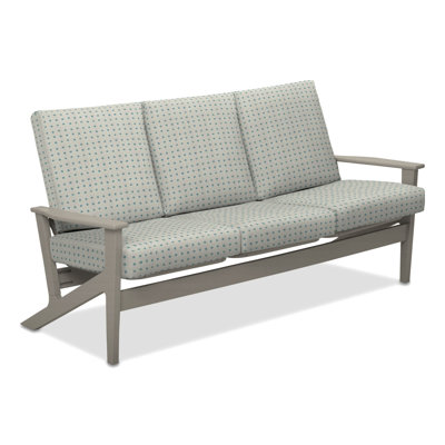 Chrisa 74.5'' Wide Patio Sofa with Cushions