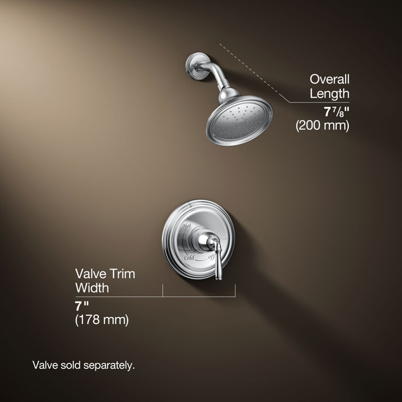 Devonshire Rite-Temp 1.75 Gpm Shower Fucet, Polished Chrome