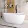 59” L X 30” W Freestanding Contemporary Soaking Acrylic Bathtub with Overflow and Drain