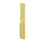 Poignée factice Emtek SELECT, à mortaise pleine longueur, tige extérieure en forme de R, poignée lisse ; levier intérieur Hermès, chrome poli, pour droitier-136221686-136221691