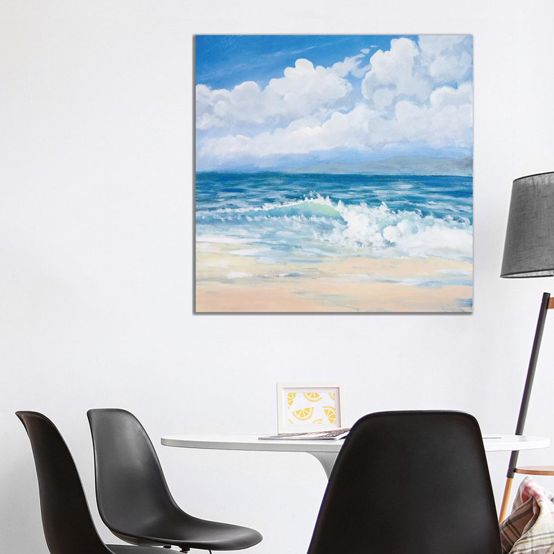Waves II by Kingsley - Wrapped Canvas Gallery-Wrapped Canvas Giclée, 45.72 cm H x 45.72 cm W x 3.175 cm D