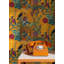 Papier peint floral tropical jungle guépard tropical