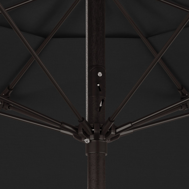 Parasol de marché 7 pi 5 po Bala, Toile Sunbrella® noir