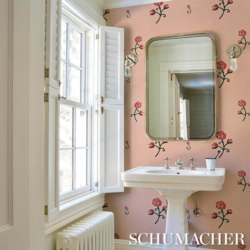 Schumacher X Backdrop Rhinestone Cowboy Wallpaper, Pink