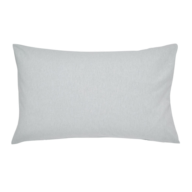 Brushed Cotton Duvet Cover Set, Super King Duvet Cover + 2 Pillowcases, Silver