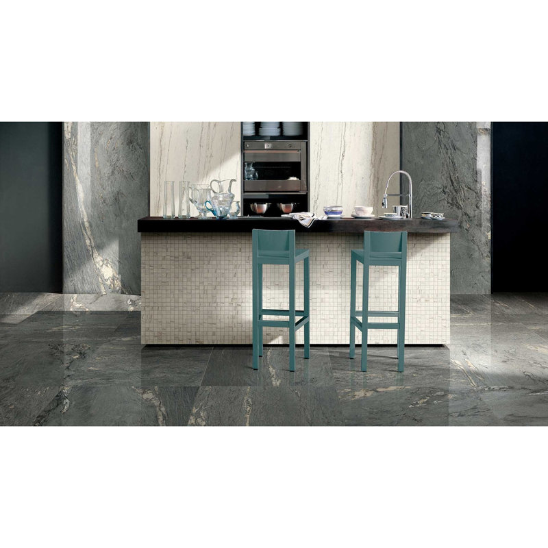 Antique Marble Royal Lucido Series 12" x 24" Porcelain Wall & Floor Tile, Royal