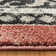 Maia Fluer Traditional Oriental Medallion Red Black Polypropylene Area Rug