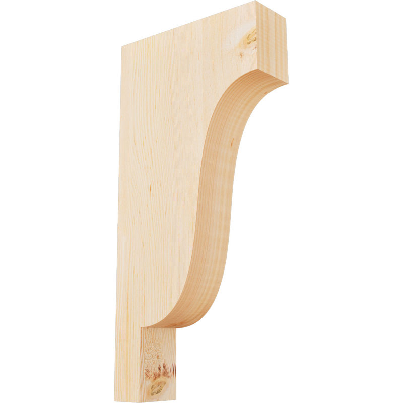 Newport Corbel, H 24 po x l 3,5 po x P 12 po, Sapin de Douglas, Lisse